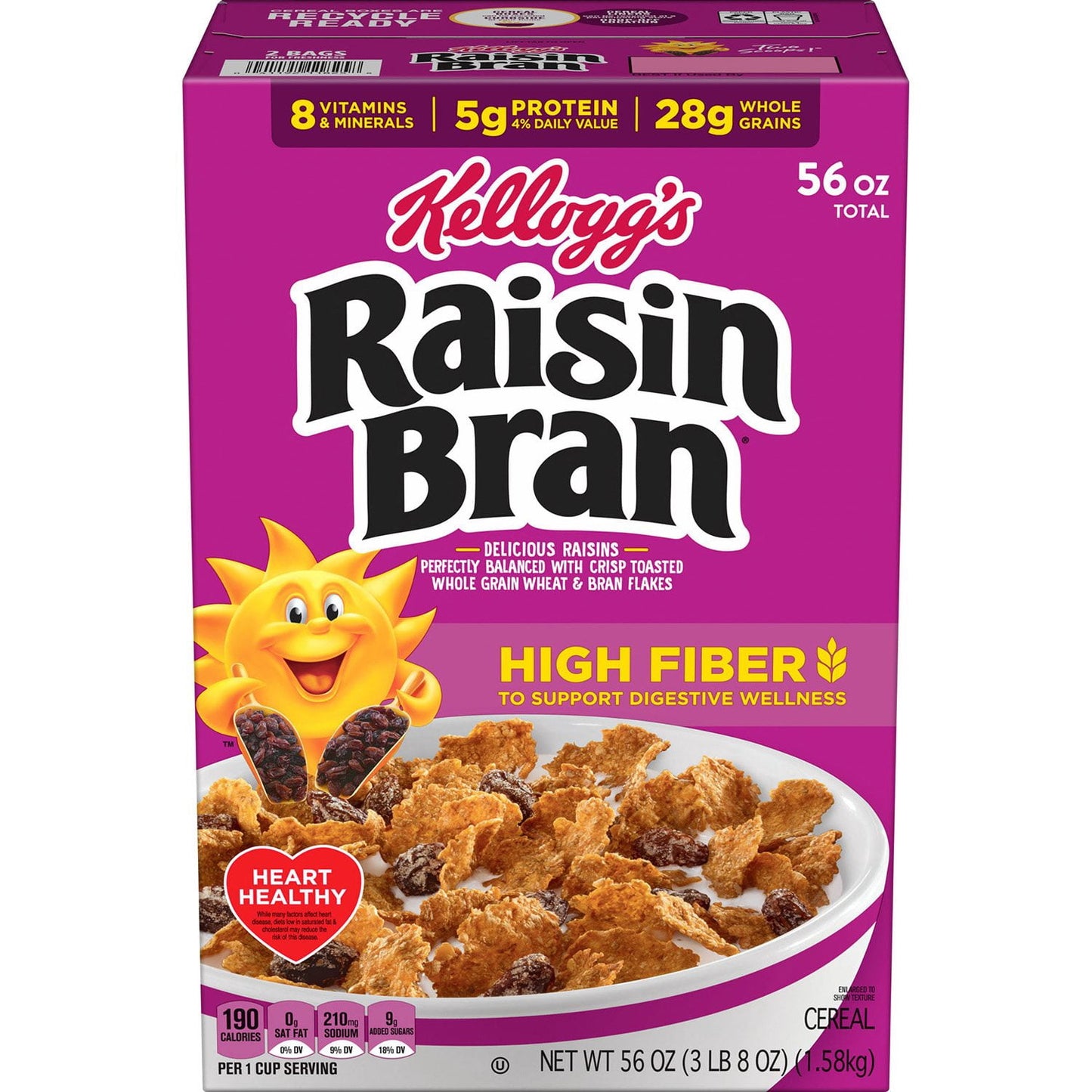 Raisin Bran Breakfast Cereal, 56 oz.