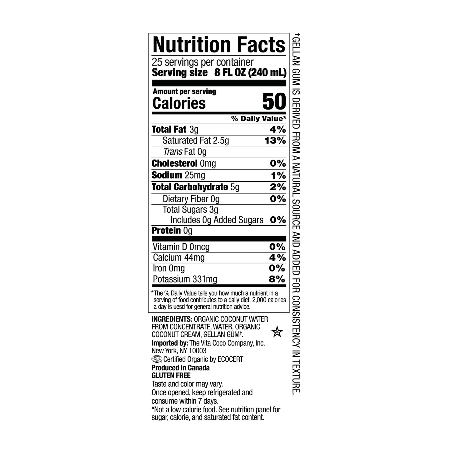 VITA COCO ORGANIC COCONUT MILK 6/33.8 OZ