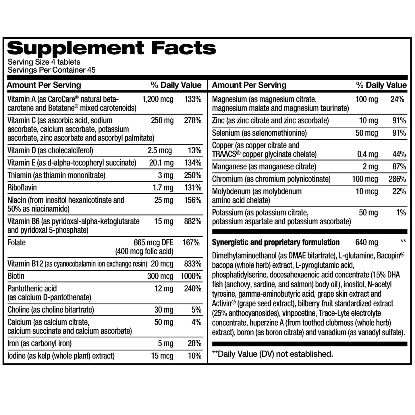 FOCUSFACTOR DIETARY SUPPLEMENT 180 TABLETS