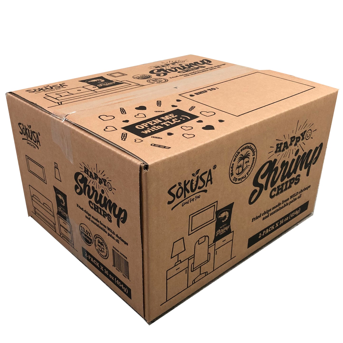SHRIMP GARLIC CHIPS 16 OZ