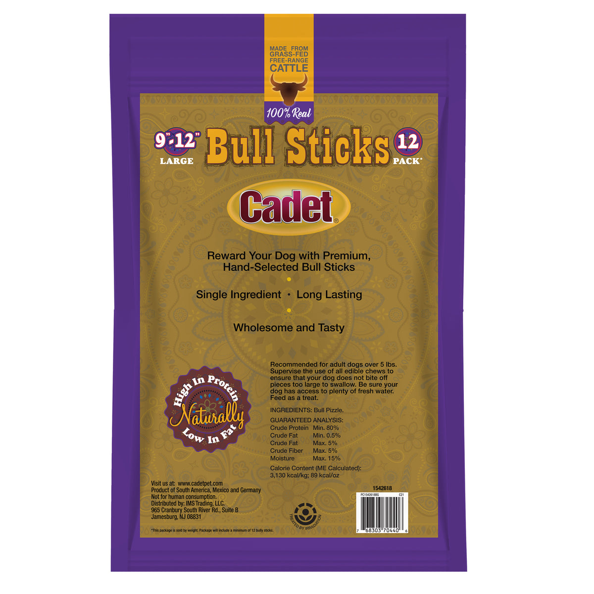 CADET BULLY STICKS 12 CT