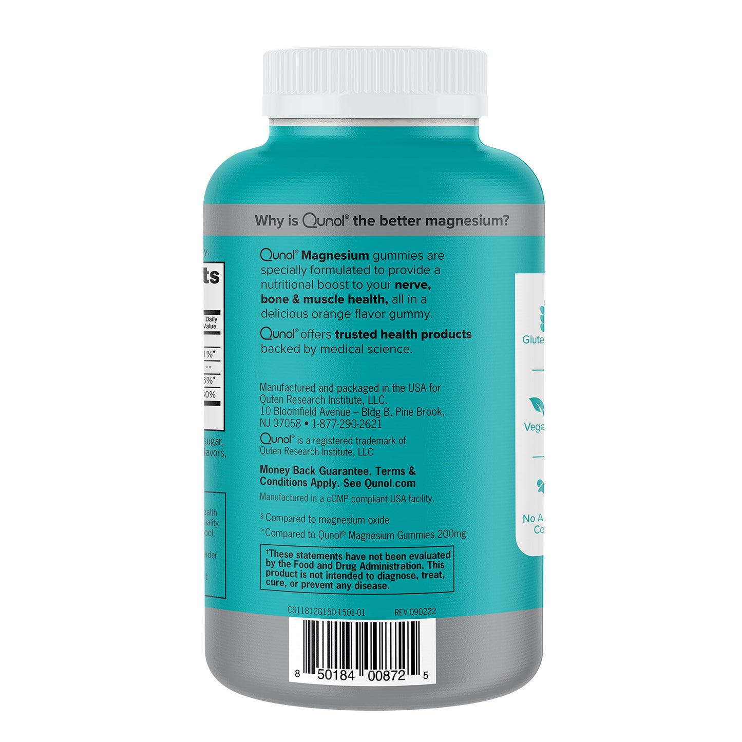 QUNOL MAGNESIUM 150CT CITRATE 250MG GUMMY