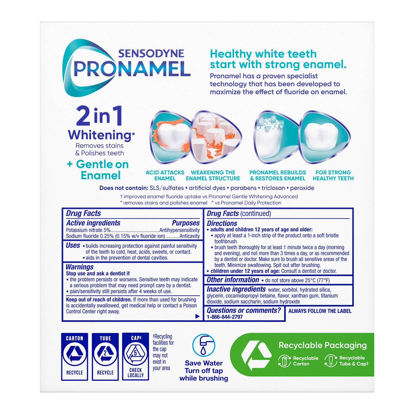 PRONAMEL GENTLE WHITENING ADV TOOTHPASTE 4/6.5 OZ