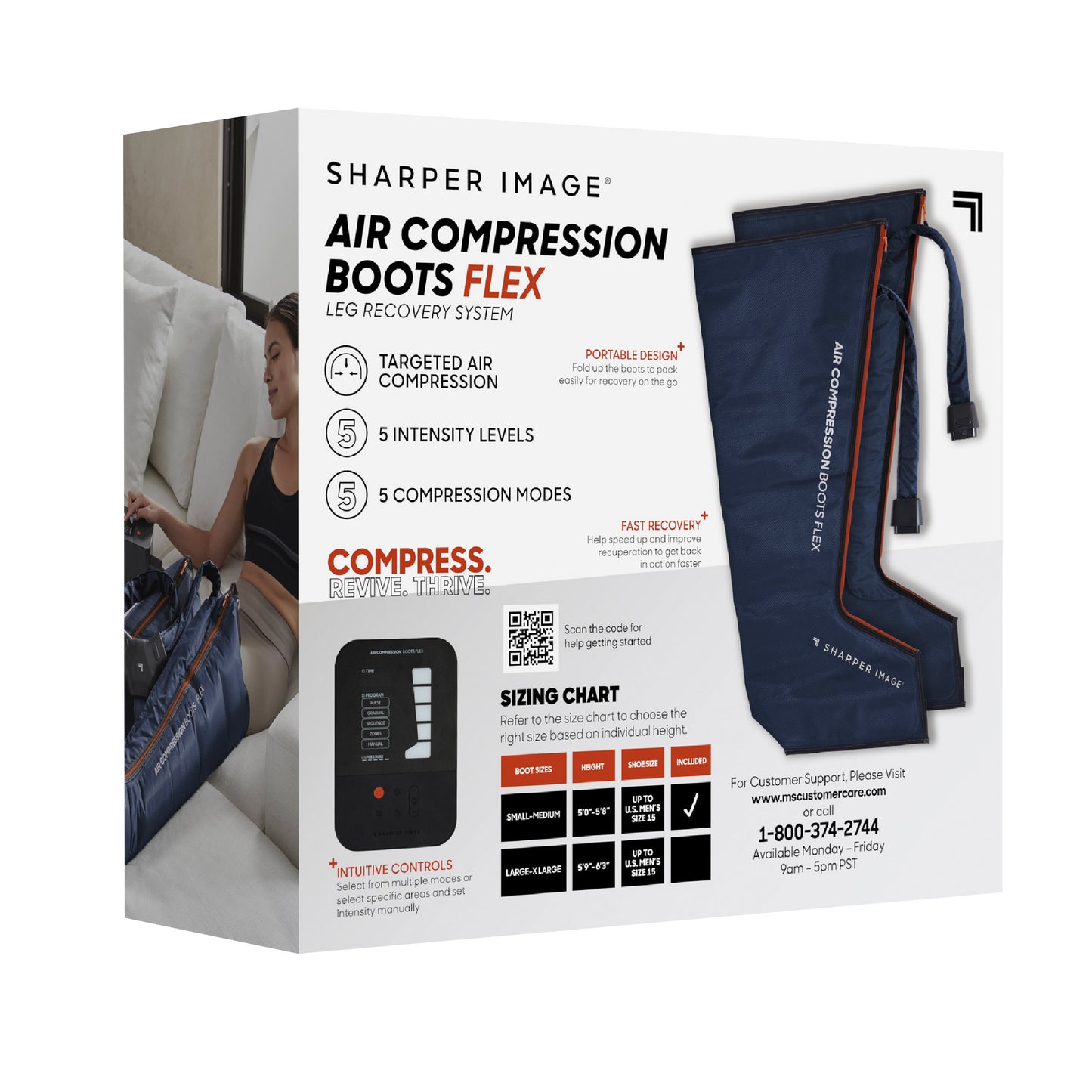 SHARPER IMAGE AIR COMPRESSION BOOTS FSA ELIGIBLE