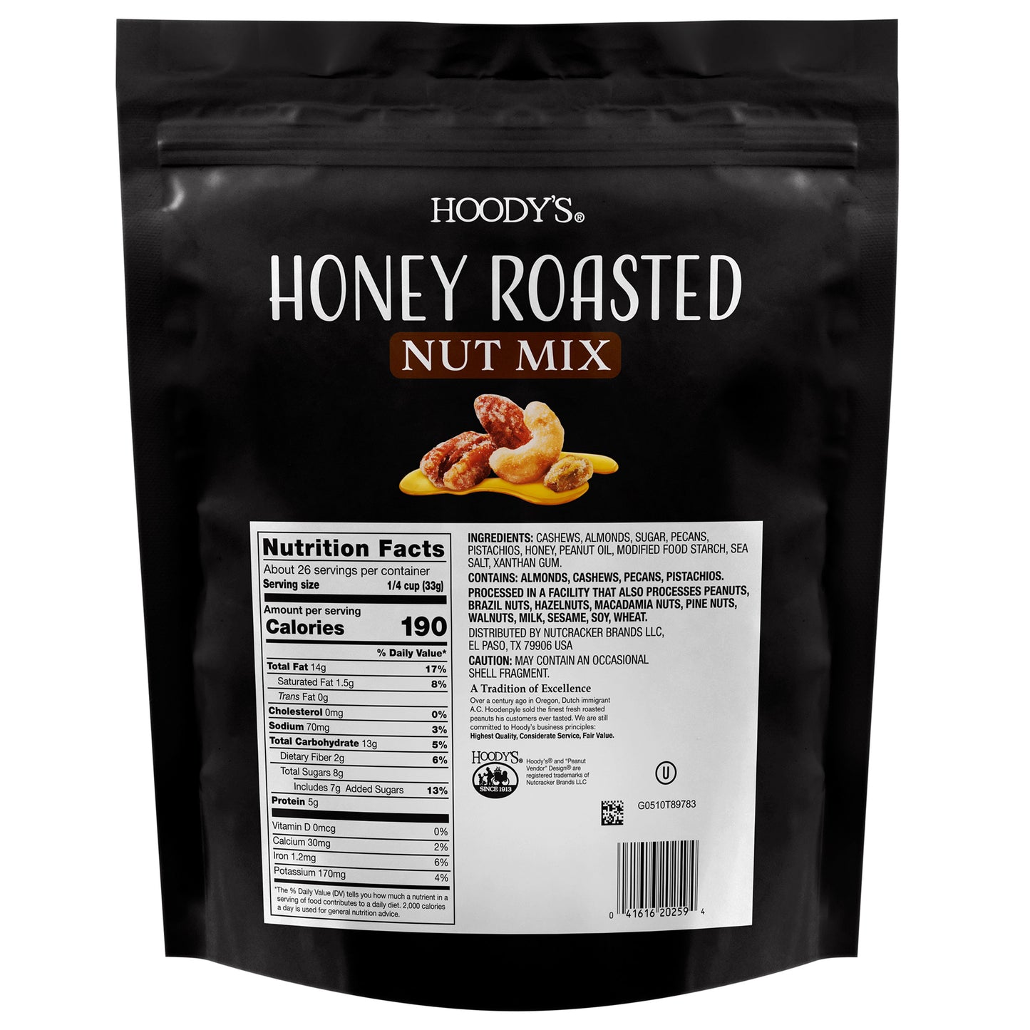 HOODY'S OZ HONEY ROASTED NUT MIX