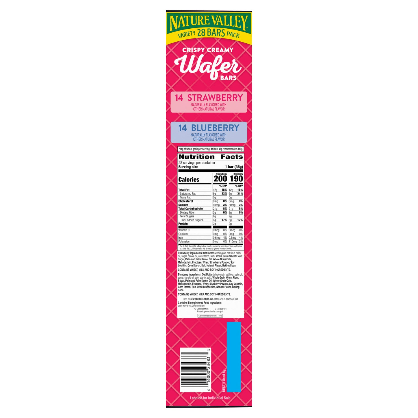 NATURE VALLEY WAFER VARIETY 28/ 1.3 OZ