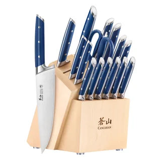 CANGSHAN DENALI KNIFE SET 17 PIECE KNIFE BLOCK