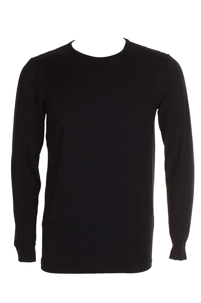 32 DEGREES Men's Base Layer Crew Neck Shirt (Black, M)