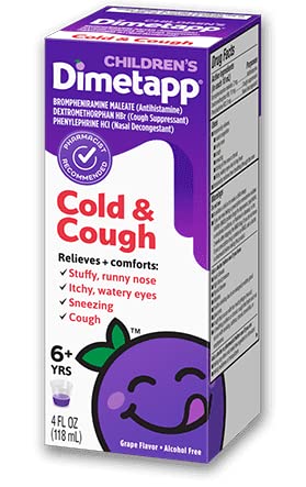 Pack of 4 DIMETAPP Elixir Cough/Cold 4 OZ