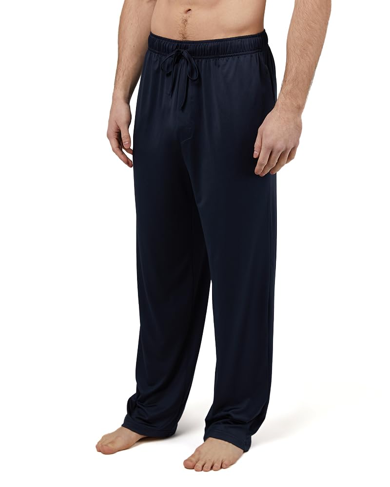 32 Degrees Men's Cool Classic Sleep Pant | Anti-Odor | 4-Way Stretch | Moisture Wicking, Navy, Large