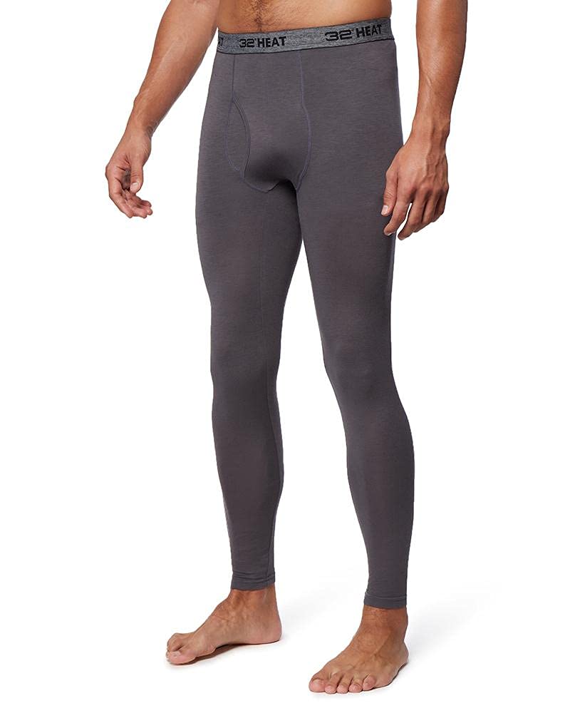32 Degrees Heat Mens Performance Thermal Lightweight Baselayer Legging Pant, Stingray, Small