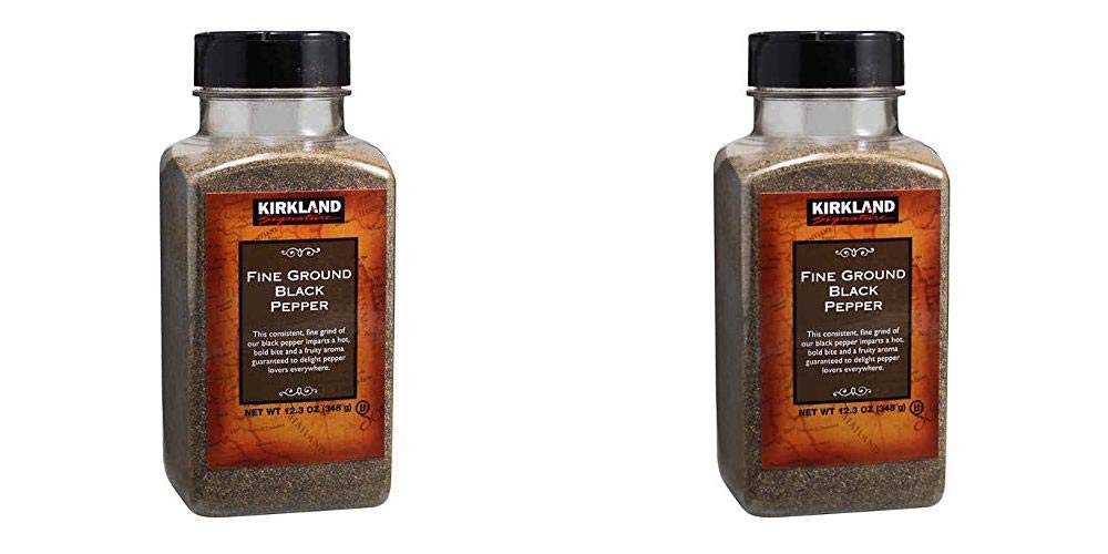 Kirkland Signature Fine Ground Black Pepper, 12.3 oz (2 bottle) Pack of 2
