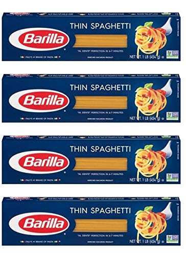 Barilla Thin Spaghetti - 16 fl oz (Pack of 4)