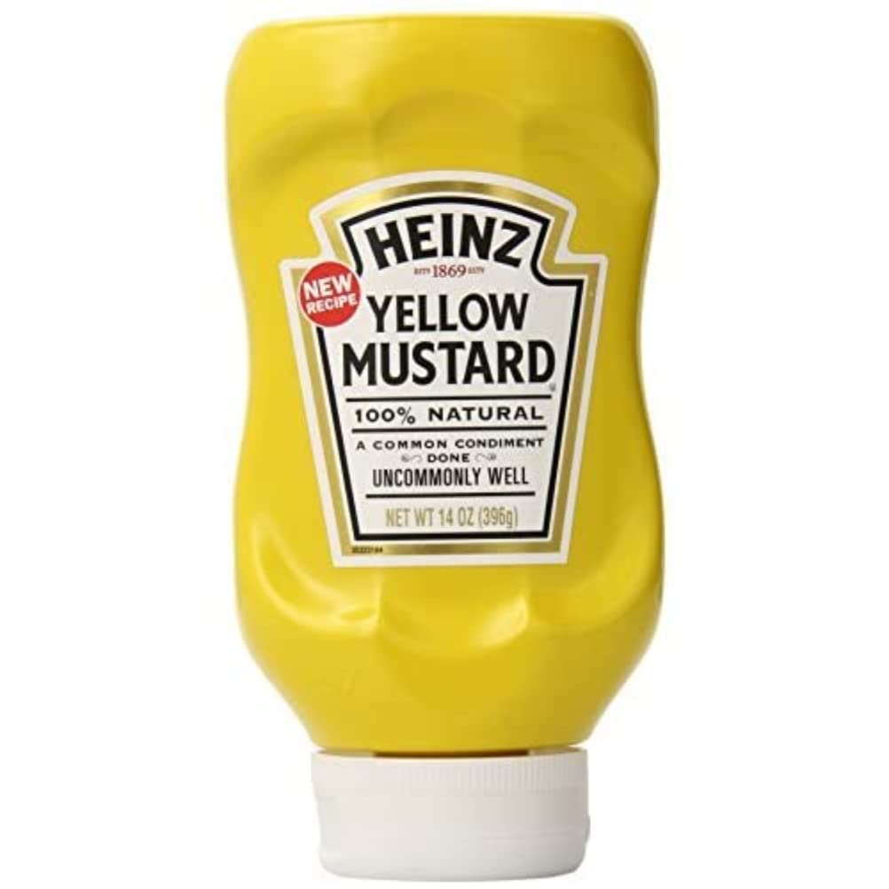 Heinz Yellow Mustard, 14 Ounce (Pack of 12) by Heinz