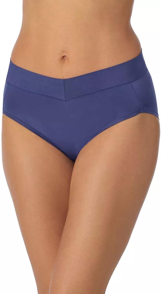 Carole Hochman Womens 5-Pack Midnight Hi-Cut Brief (US, Alpha, Small, Regular, Regular, Skipper Blue/Baby Lavender/Lotus/Rugby Tan/Nocturne)