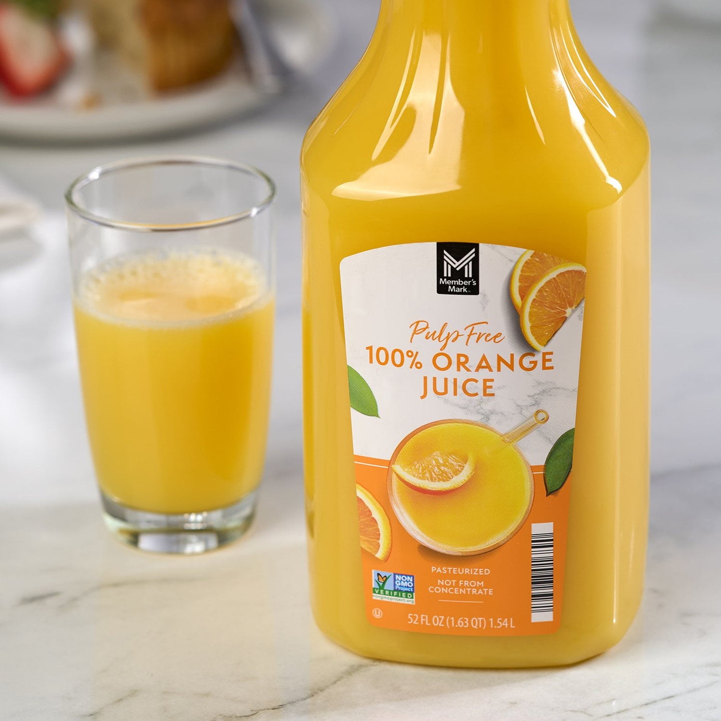 Member's Mark Pulp-Free 100% Orange Juice, 52 fl. oz., 2 pk.