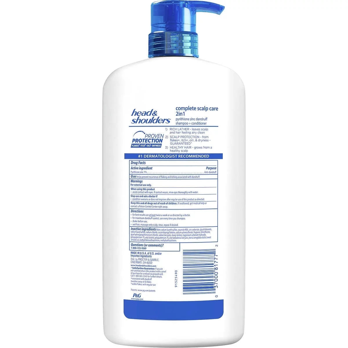 HeadShoulders Shampoo and Conditioner 2 in 1 (40 fl oz)