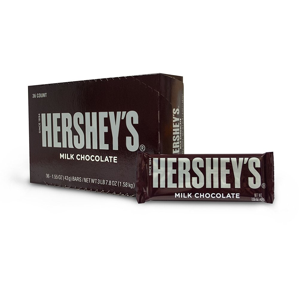 Bulk Chocolate Case of 432 Hershey's Milk Chocolate 1.55 oz Bars Full Case