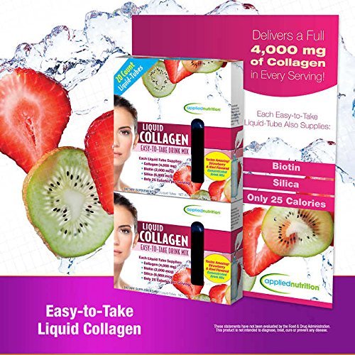 Applied Nutrition Liquid Collagen Skin Revitalization, Limited Value 1 Pack dCCPfr(30 Count Total)