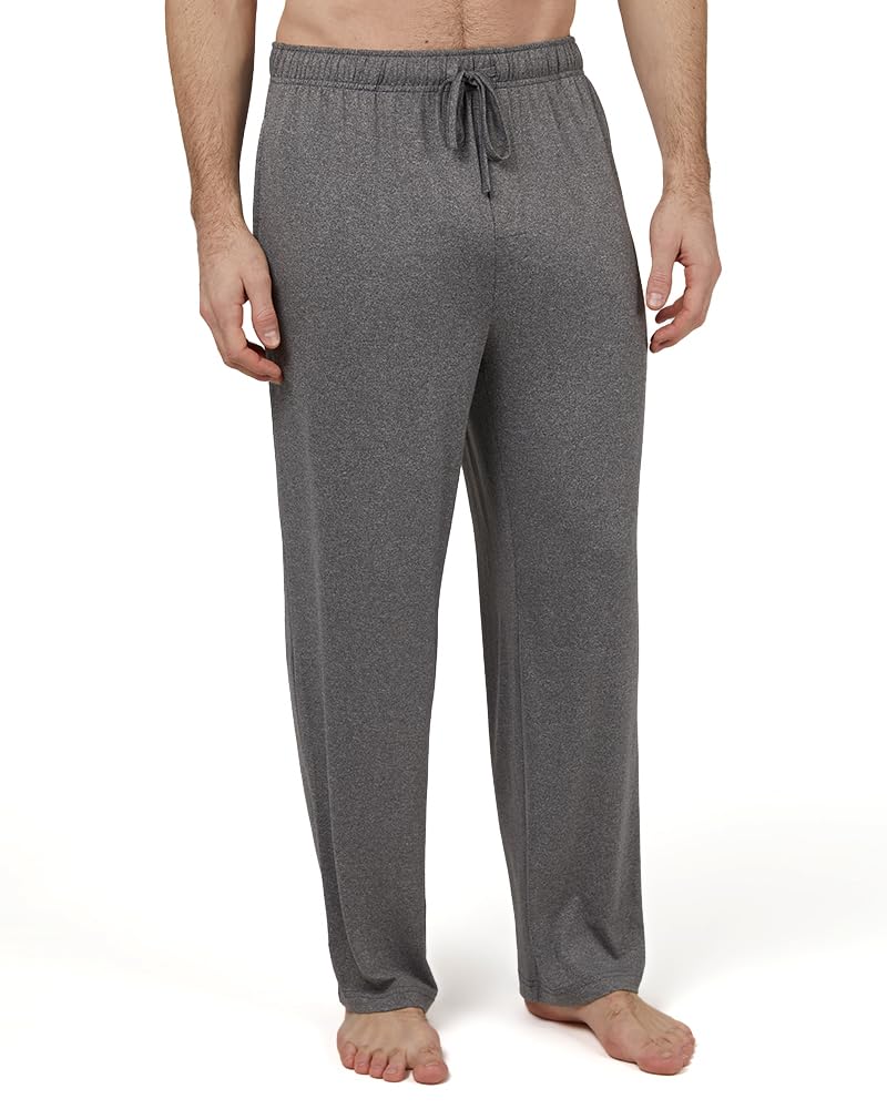 32 Degrees Men's Cool Classic Sleep Pant | Anti-Odor | 4-Way Stretch | Moisture Wicking, Heather Grey, Medium