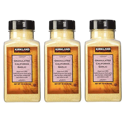 3 Packs :Kirkland Signature Granulated California Garlic, 18 Ounce