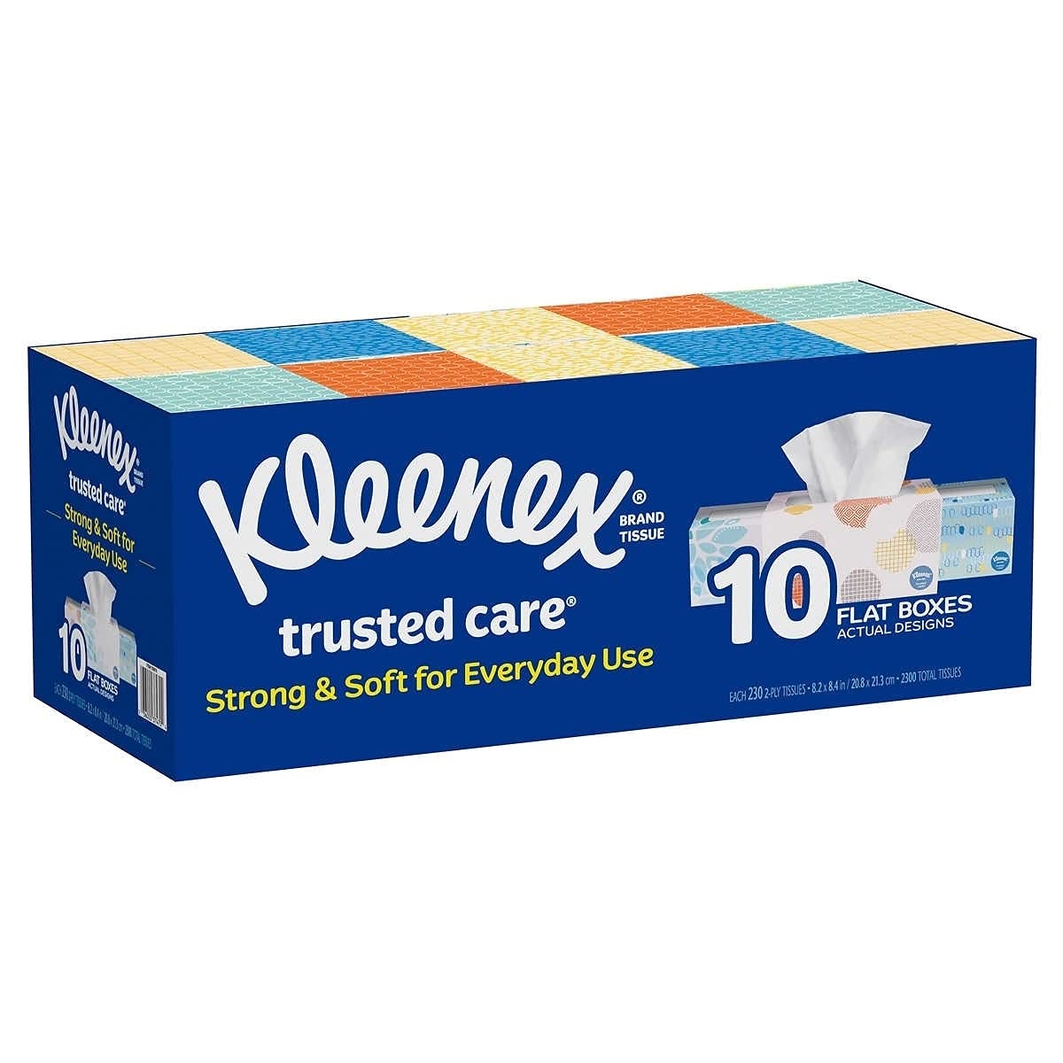 Kleenex 2-Ply White Facial Tissue,230 Count (Pack of 10)