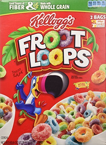 Kellogg's Froot Loops Cereal - 43.6 Ounce (Pack of 3)