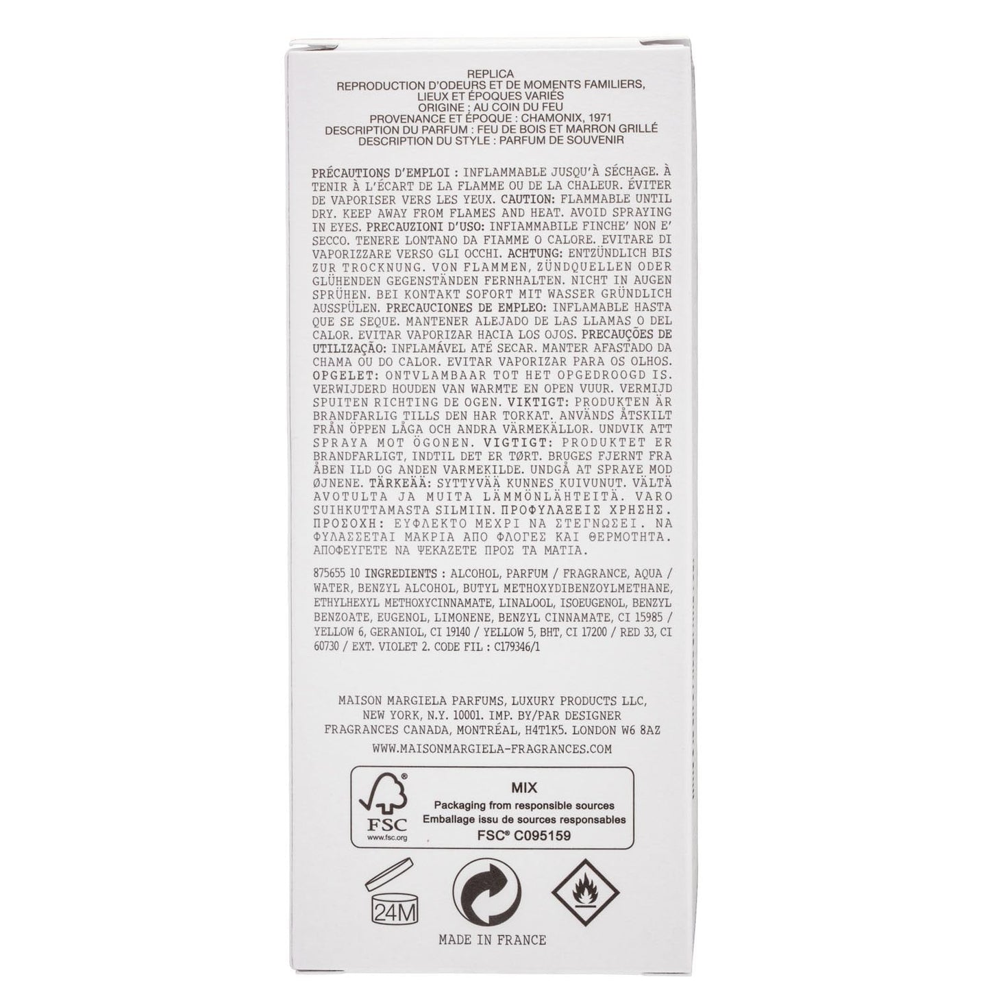 Maison Margiela Replica By The Fireplace Eau de Toilette, 3.4 oz.