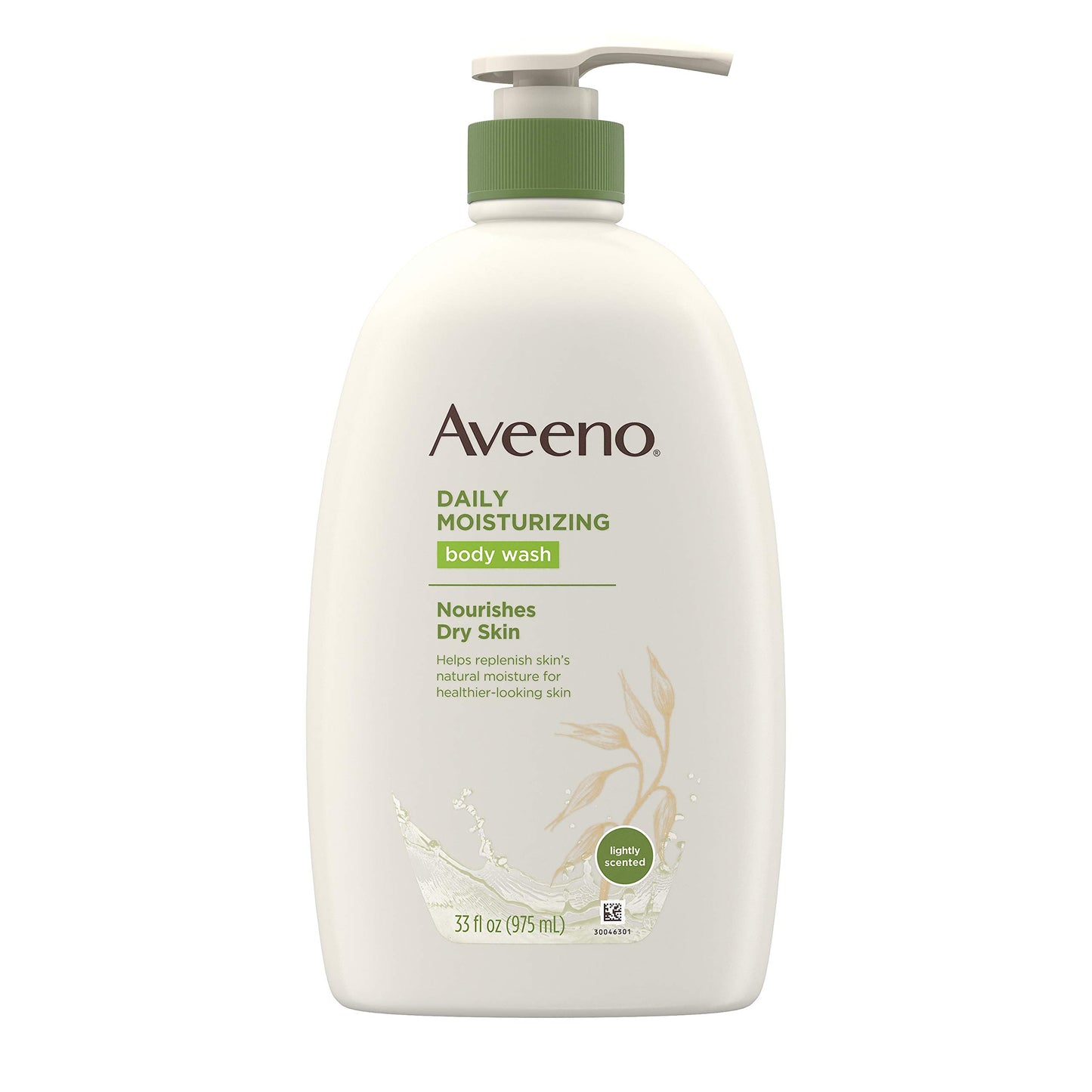 Aveeno Daily Moisturizing Body Wash with Soothing Oat, Creamy Shower Gel, Soap-Free and Dye-Free, Light Fragrance, 33 fl. oz ( Pack of 6)