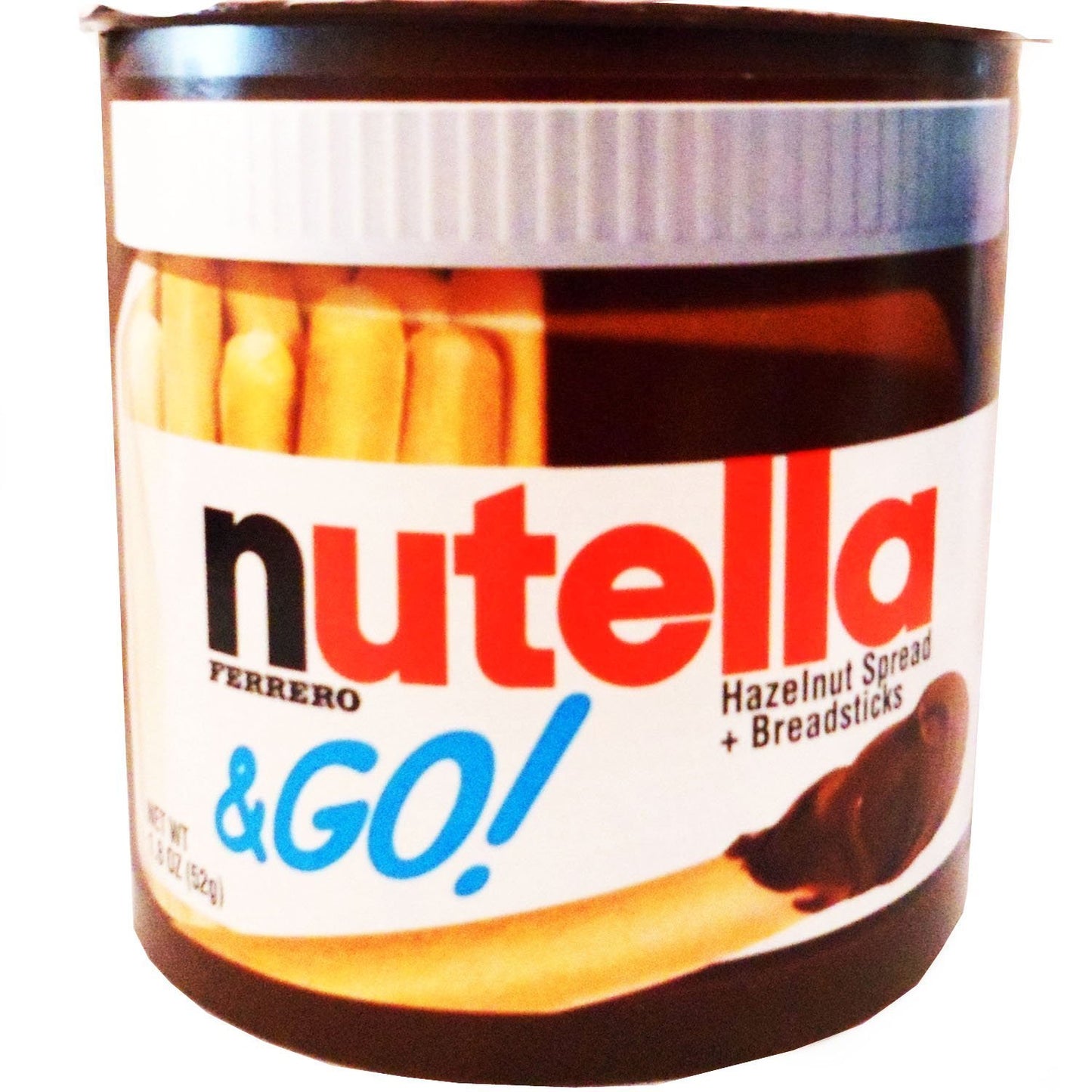 Ferrero Nutella & Go Hazelnut Spread with Breadsticks Combo pack, (24 Count)