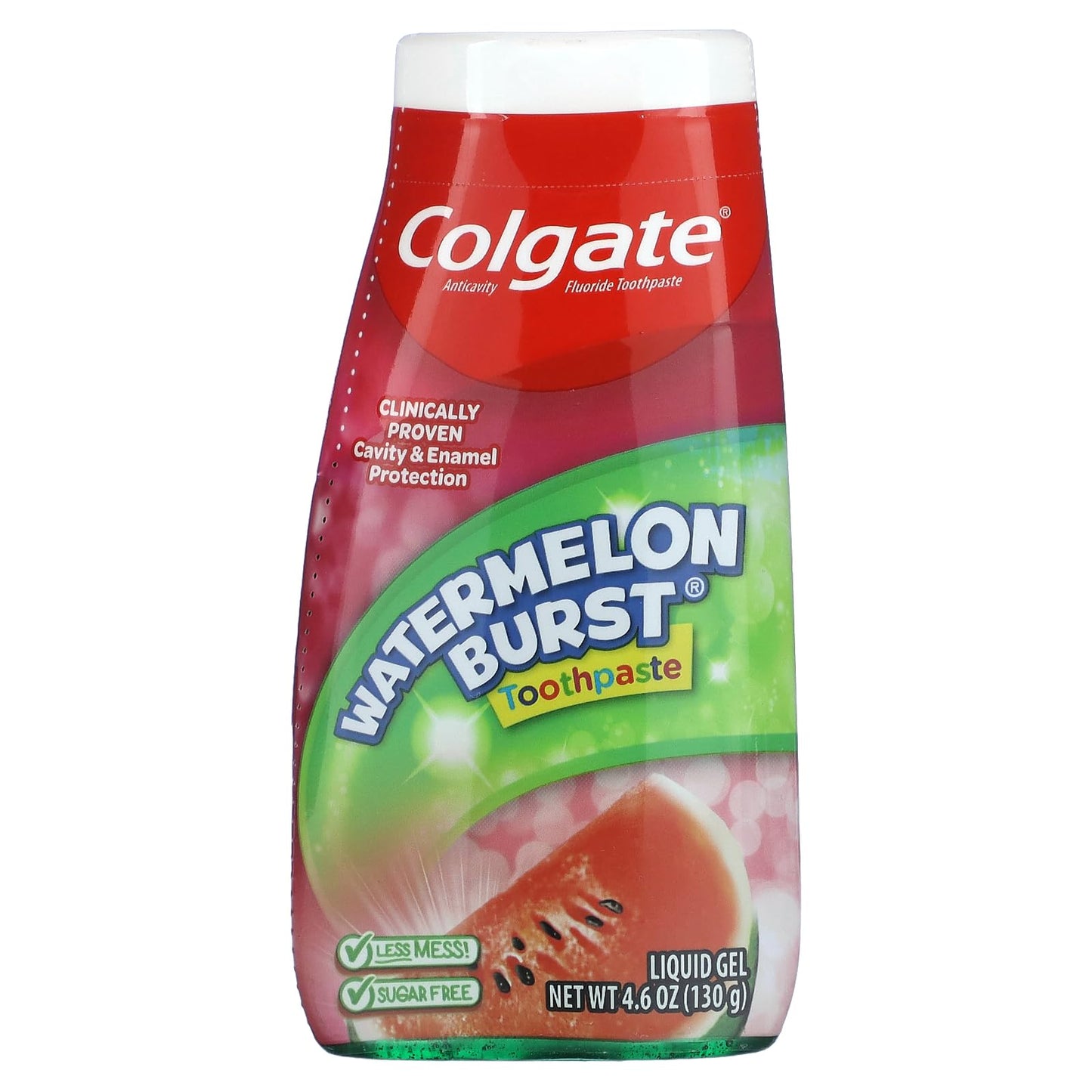 Colgate Kids 2 In 1 Toothpaste & Mouthwash, Watermelon Flavor, 4.6 oz (130 g)