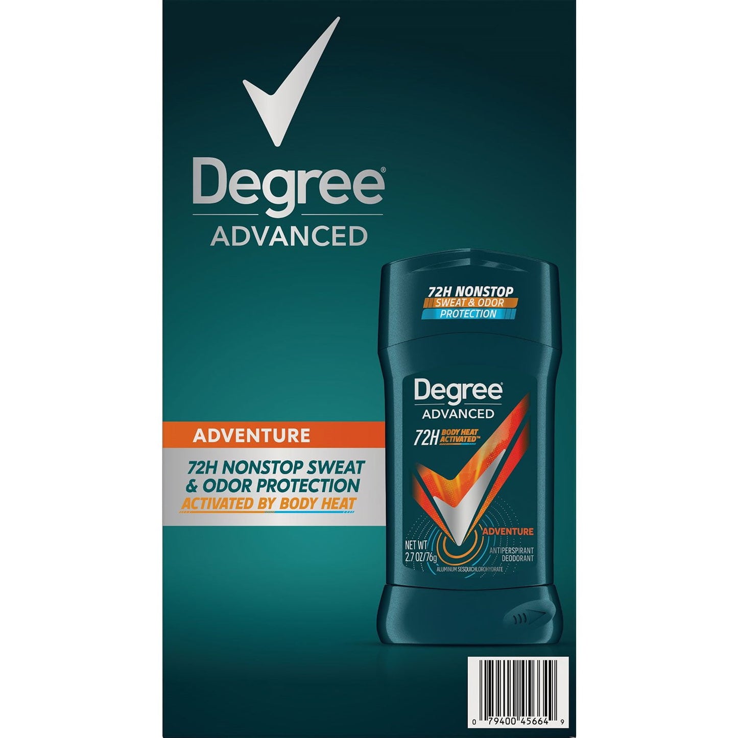 Degree for Men Advanced Protection Antiperspirant, Adventure, 2.7 oz., 5 pk.