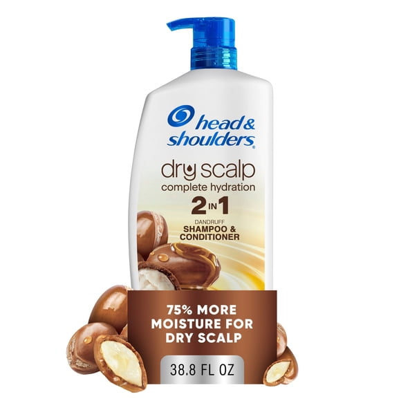 Head & Shoulders Anti-Dandruff Dry Scalp Care 2 - in - 1, Shampoo + Conditioner, Moisturizing Dry Scalp Relief, 38.8 fl. oz.