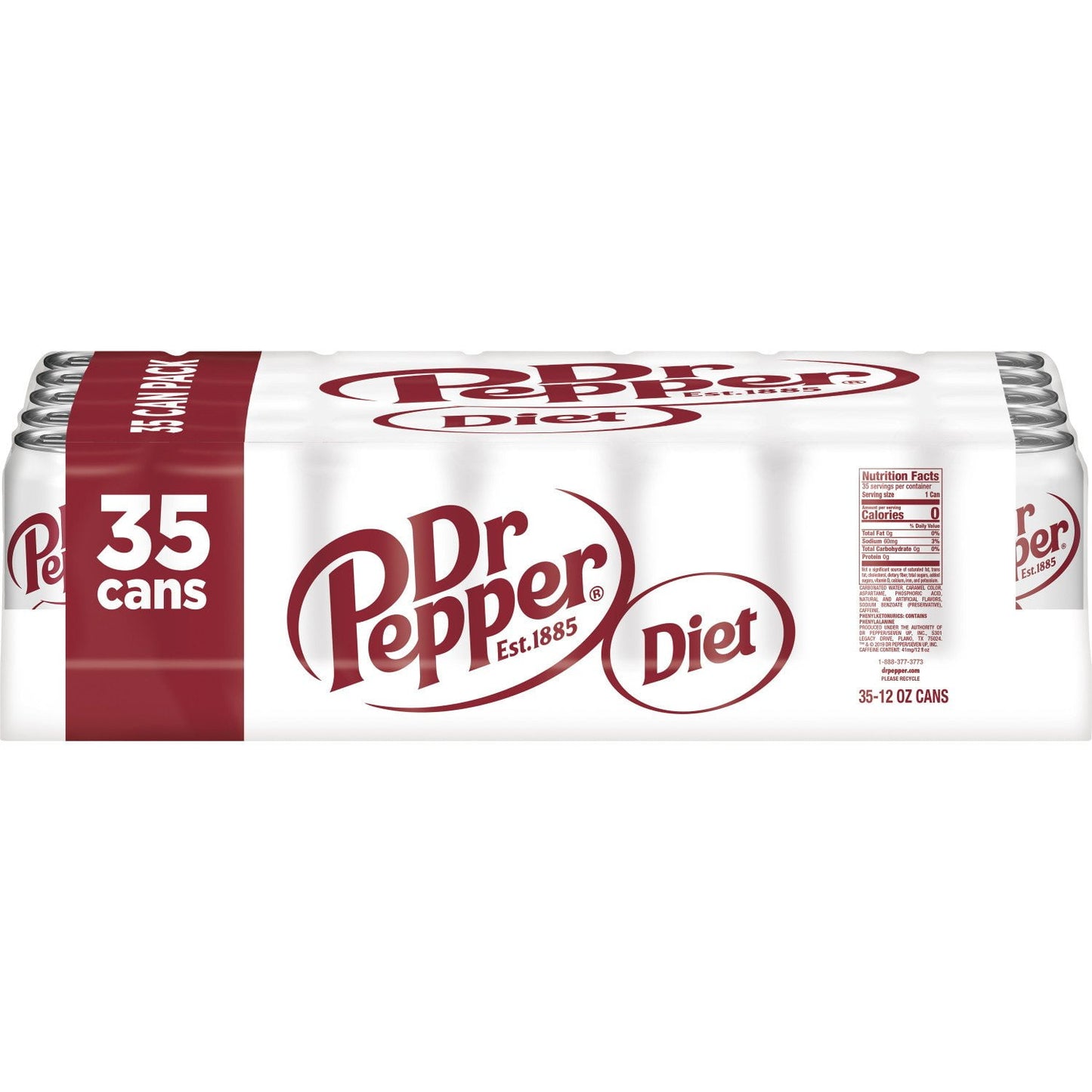 Diet Dr Pepper Soda, 12 fl. oz., 35 pk.