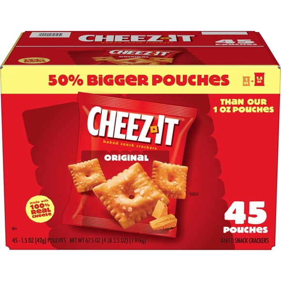 Cheez-It Original Baked Snack Crackers, 1.5 oz., 45 pk.