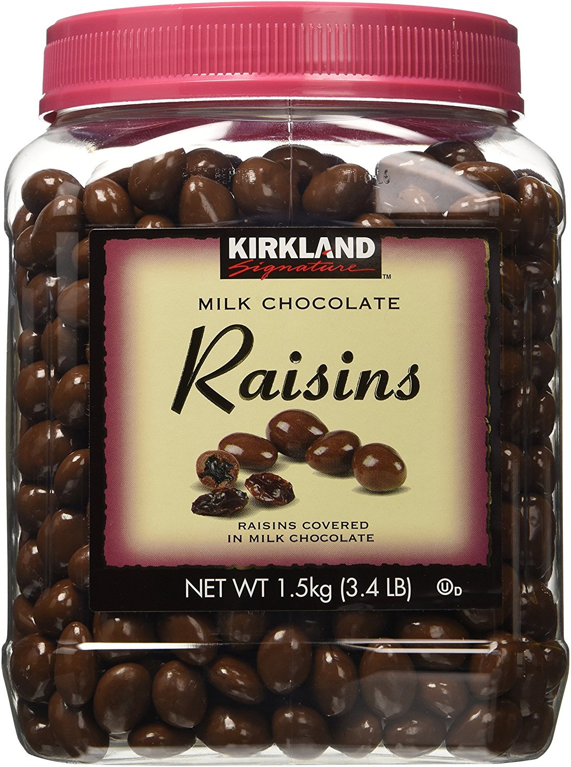 Signatures MNGVIt Milk Chocolate, Raisins, 3.4 Pound (2 Pack)