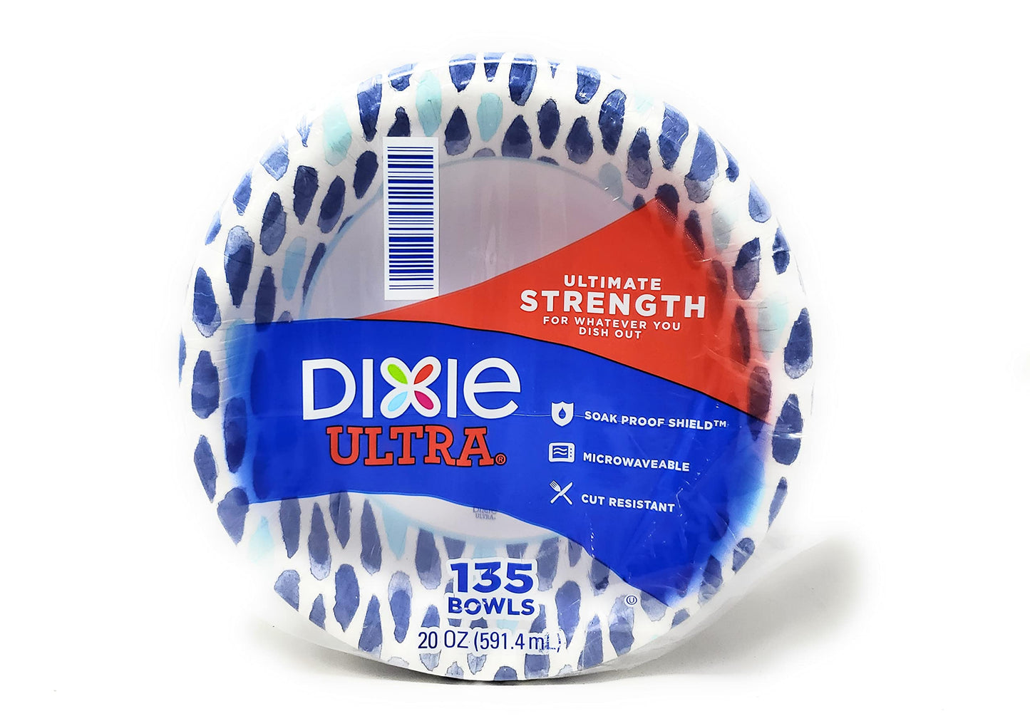 Dixie 20 Ounce Paper Bowls, 135 Count (Pack of 1), White