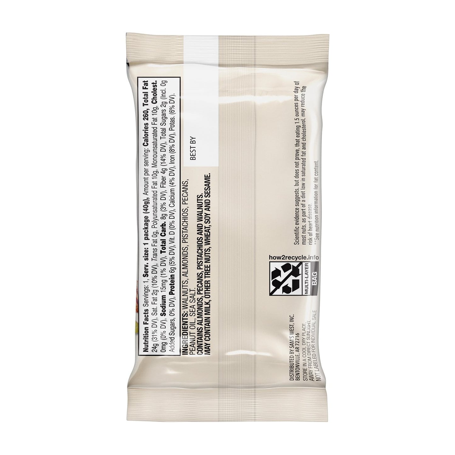 Member's Mark Heart Healthy Nut Mix Multipack, 1.4 oz., 18 pk.