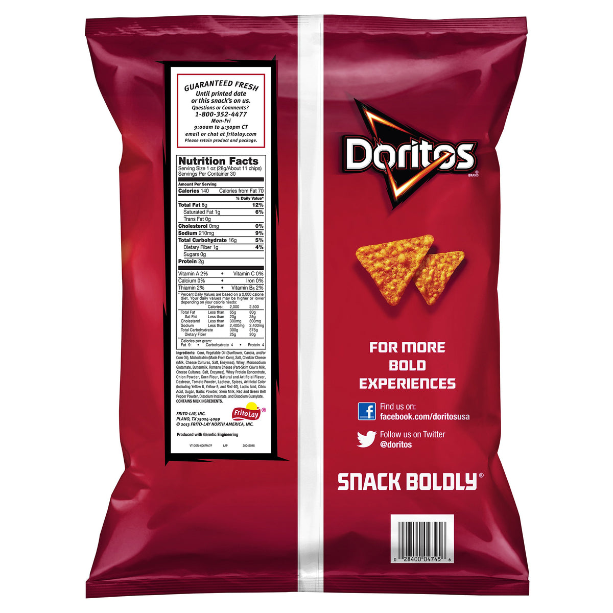 DORITOS NACHO CHEESE 30 OZ