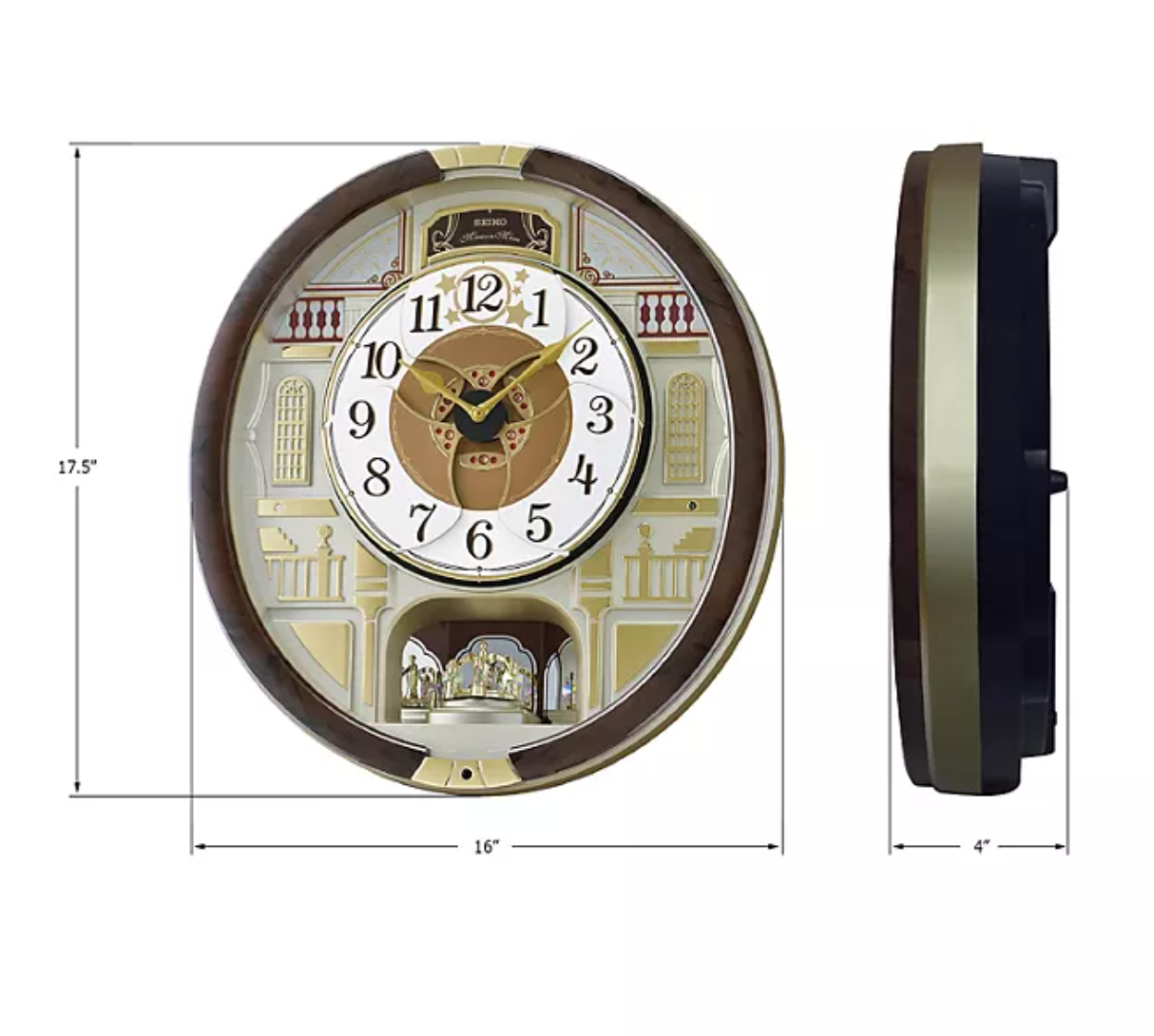 Seiko Melodies in Motion 2024 Musical Wall Clock, Limited Edition Quartz Movement Exclusive