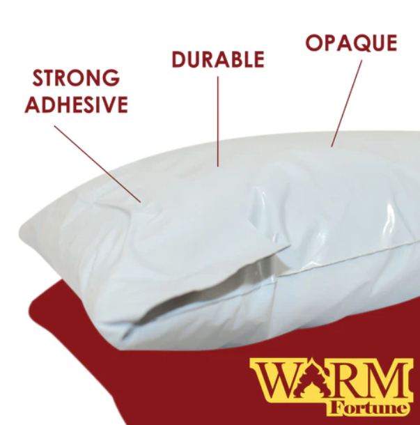 Warm Fortune Opaque White Mailing and Shipping Poly Mailer