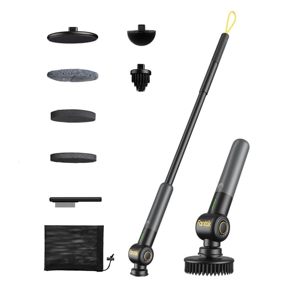 Fanttik Dual-Speed Electric Scrubber with 6 Brush Heads