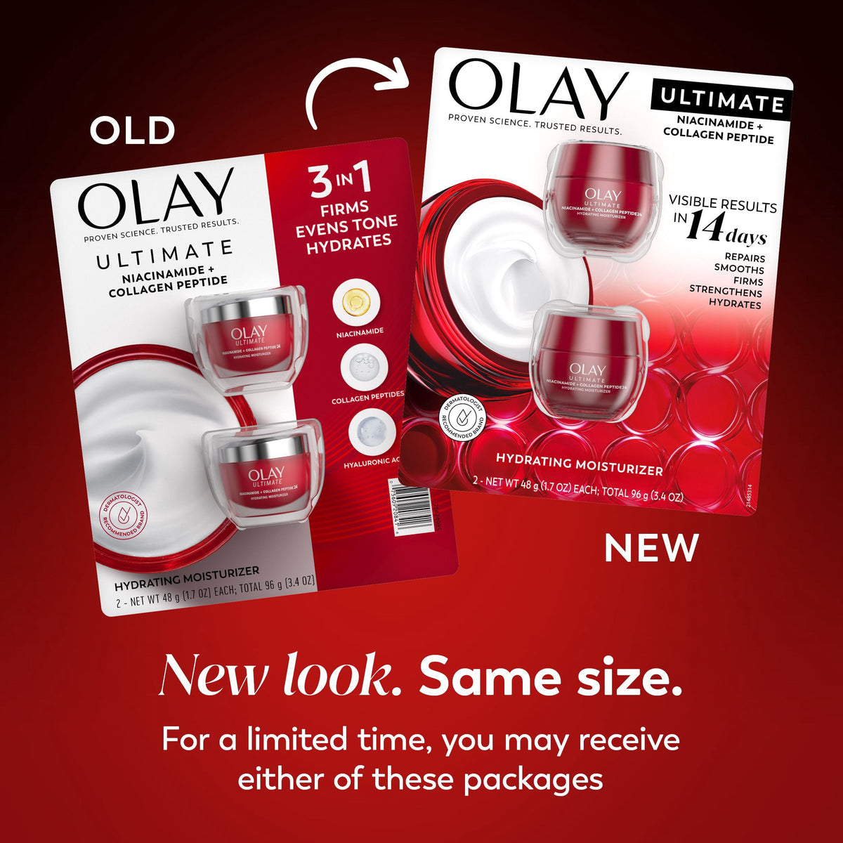Olay Ultimate 3-in-1 Hydrating Moisturizer, 1.7 oz., 2 pk.