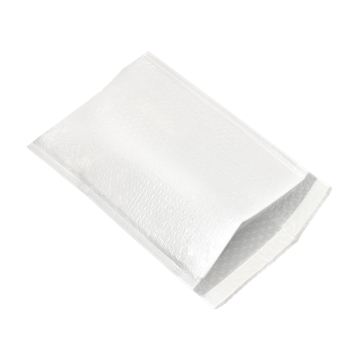 Warm Fortune Bubble Poly Mailer, 9”x12” (White/Gray)