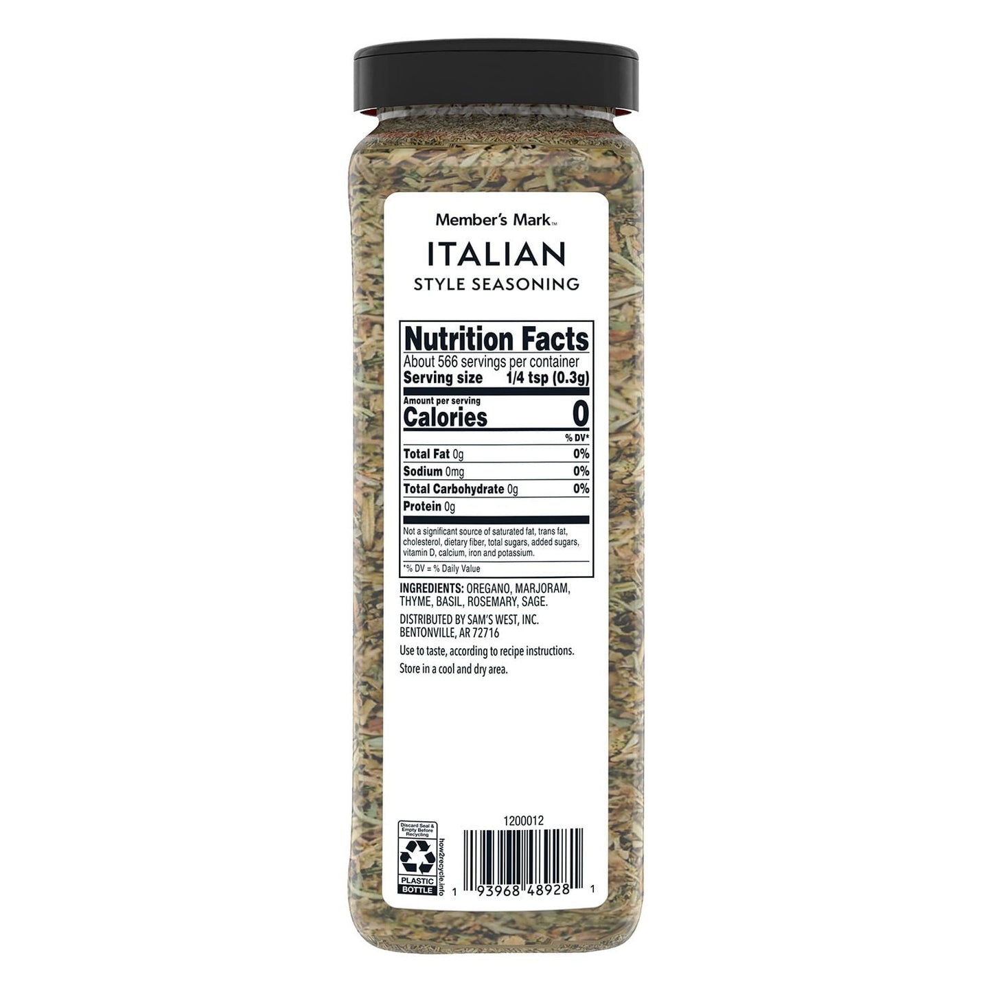 Member’s Mark Italian Seasoning, 6 oz.