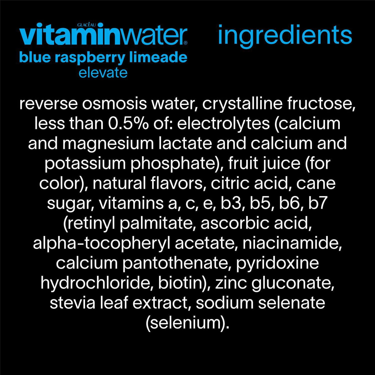 Glaceau Vitaminwater Variety Pack Nutrient Enhanced Water 16.9 fl. oz., 18 pk.