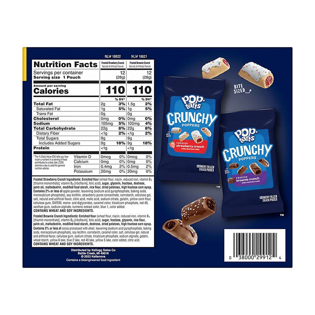 Kellogg's Pop-Tarts Crunchy Poppers Variety Pack, 24 pk.
