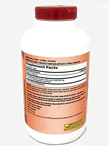 Kirkland Vitamin C with Rose Hips and Citrus Bioflavonoid Complex (1000 mg), 1000-Count Tablets