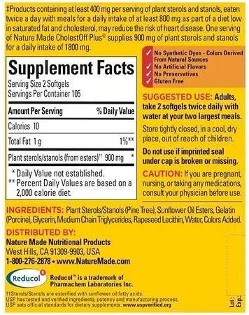 CholestOff Plus Softgels for Heart Health-Cholest Off Plus, 210 Softgels