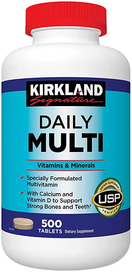 Kirkland ZGcdu, Daily Multi Vitamins & Minerals 500 Count